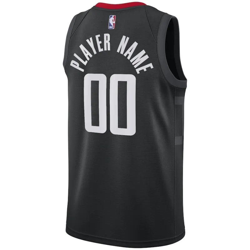 Houston Rockets, Maillot personnalisé, Édition Statement, Noir