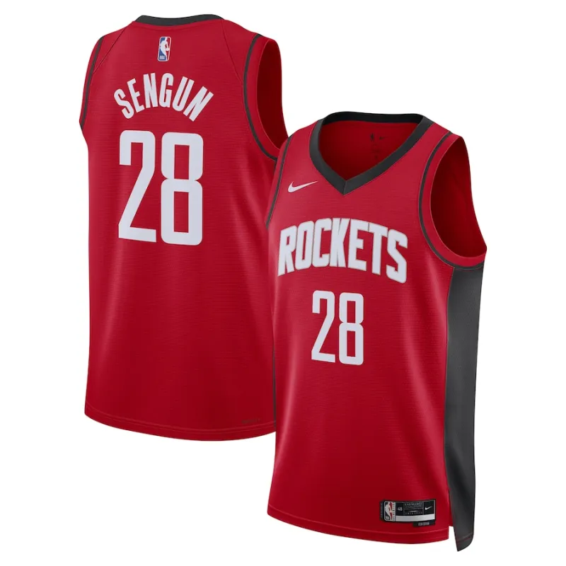 Alperen Sengun, Houston Rockets, Maglia Unisex, Edizione Icona, Rosso