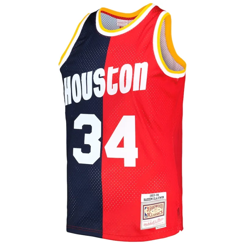 Hakeem Olajuwon, Houston Rockets, Maglia Split Swingman 1993/94, Rossa