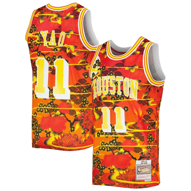 Canotta Yao Ming Houston Rockets 2004/05 Capodanno Lunare Retro