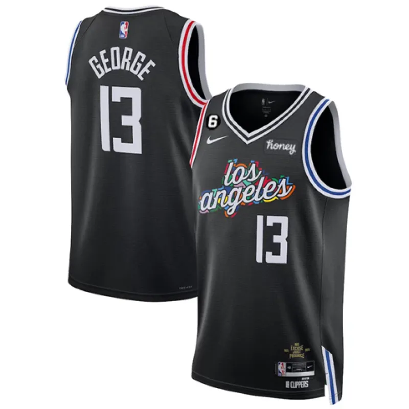 Paul George , Los Angeles Clippers, Edizione Città 2022/23, Nero