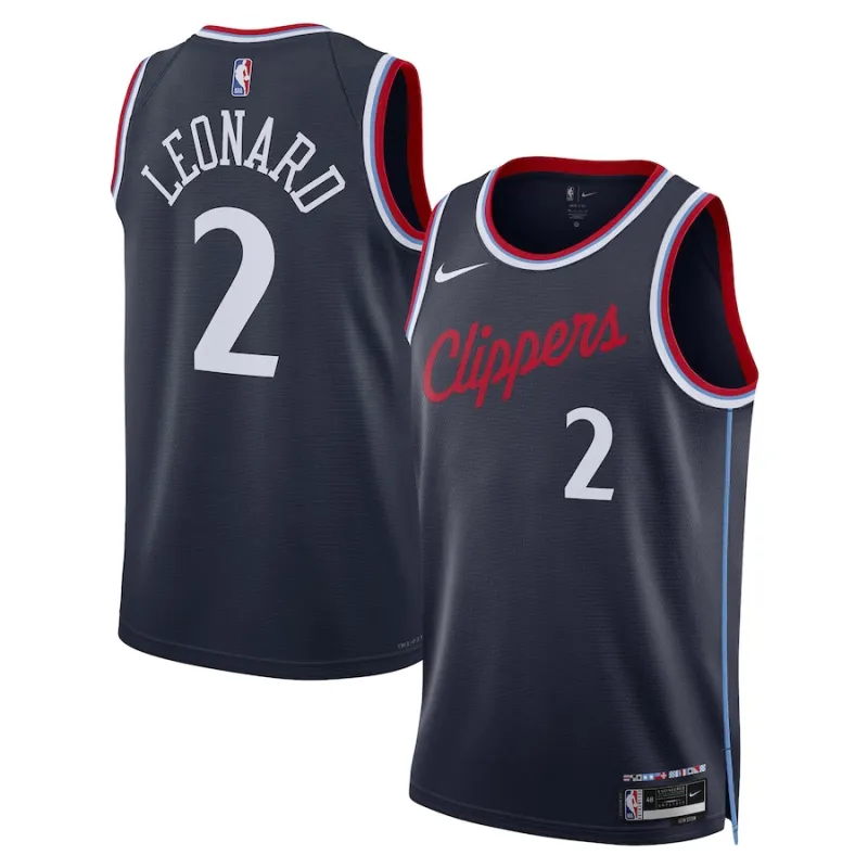 Kawhi Leonard, Los Angeles Clippers 2024/25 Icon Edition, Navy Blue