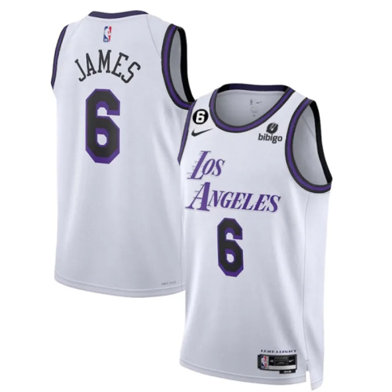 LeBron James, Los Angeles Lakers City Edition 2022/23, Bianco