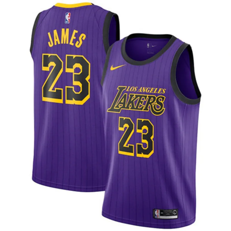 LeBron James, Los Angeles Lakers, City Edition 2018/19, Lila
