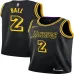 Lonzo Ball, Los Angeles Lakers, City Edition, Black
