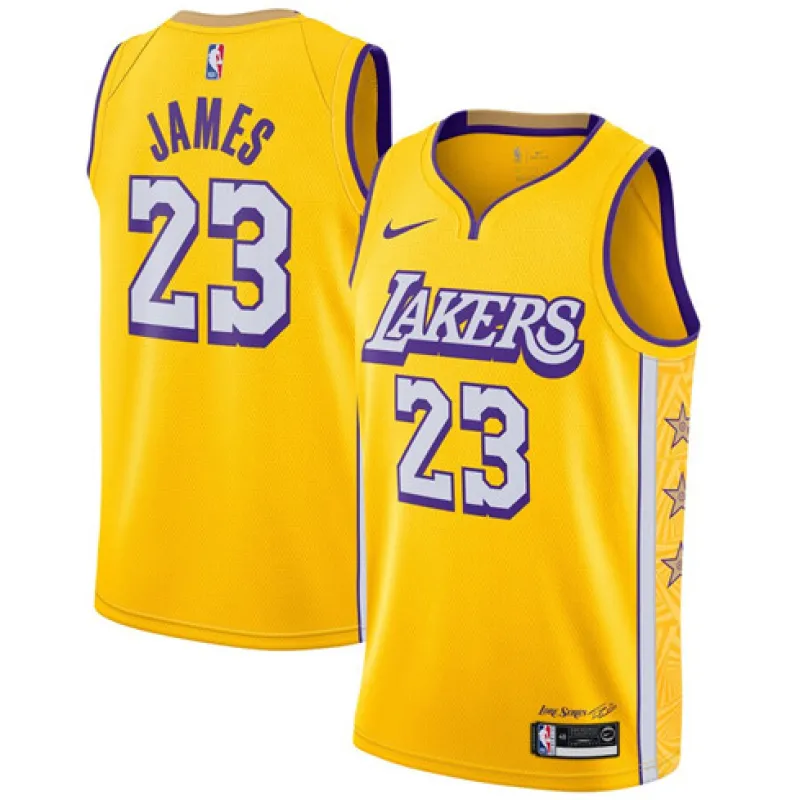 LeBron James, Los Angeles Lakers, City Edition 2019/20, Giallo