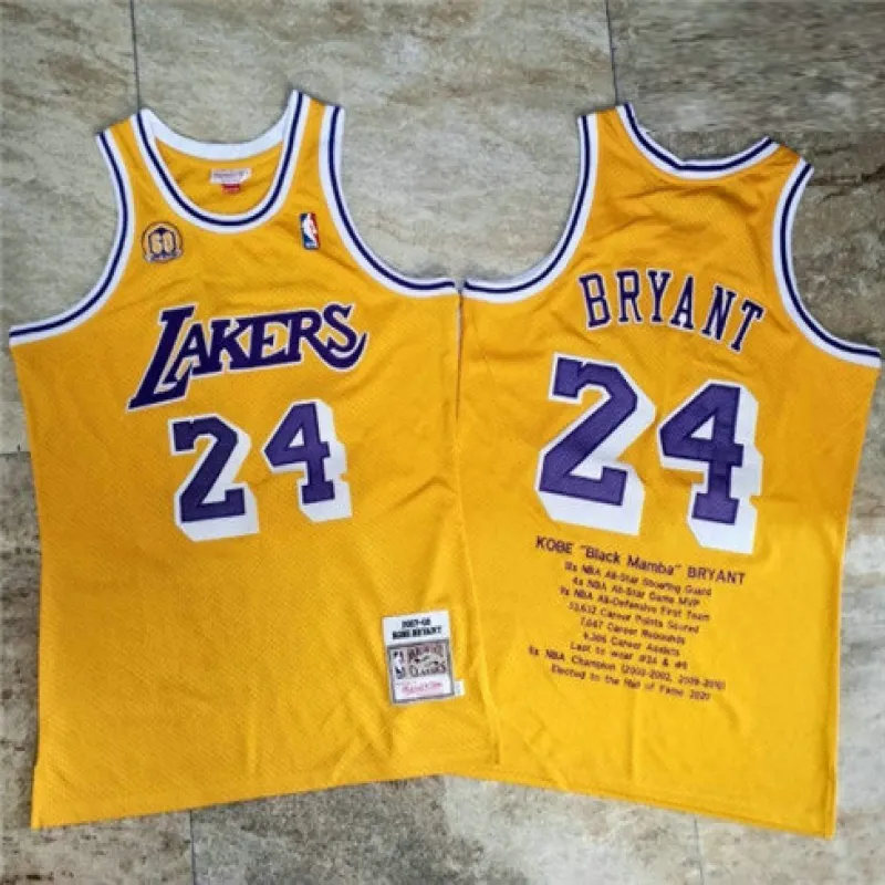 Kobe Bryant, Los Angeles Lakers, edizione commemorativa dorata, Giallo