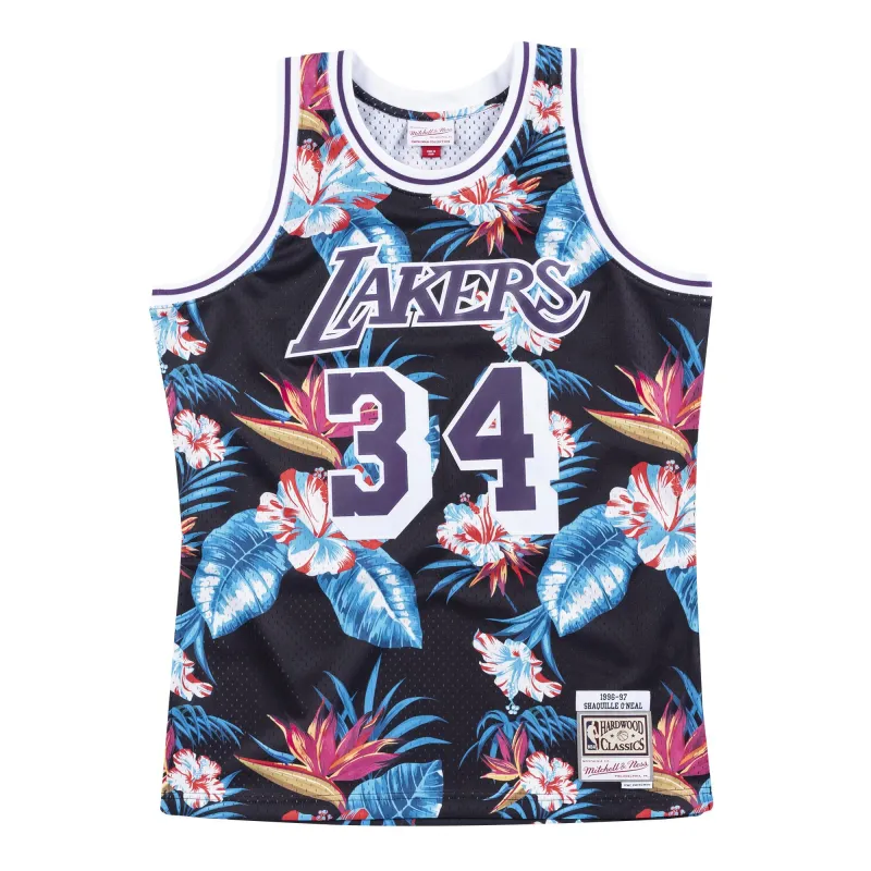 Shaquille O'Neal, Los Angeles Lakers, Floral Pattern