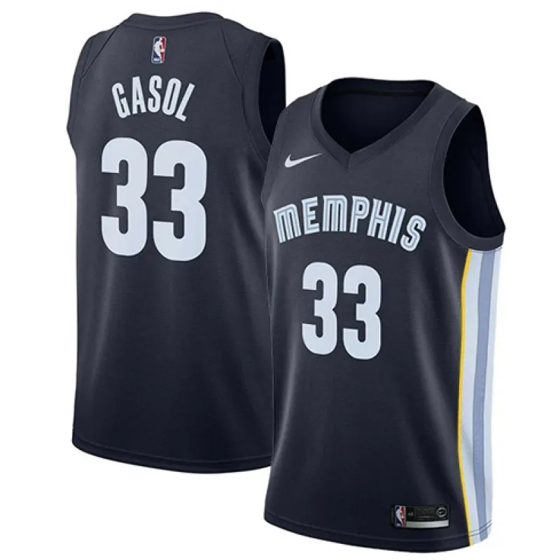 Marc Gasol. Memphis Grizzlies. Icon. Dark Blue