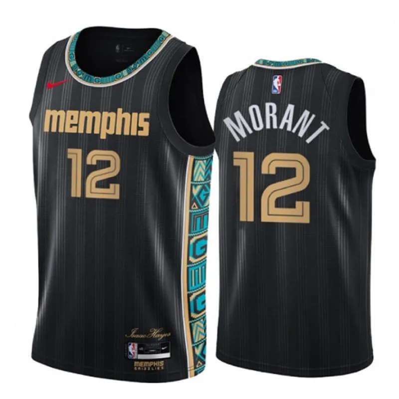 Ja Morant. Memphis Grizzlies. 2020/21 City Edition. Black
