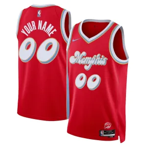 Memphis Grizzlies 2024/25 Angepasst, City-Edition, Rot