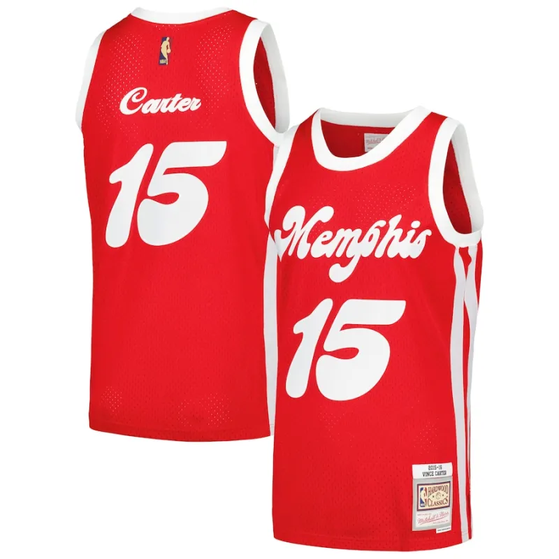 Vince Carter Memphis Grizzlies 2015/16 Classic Edition Jersey – Red, Size S