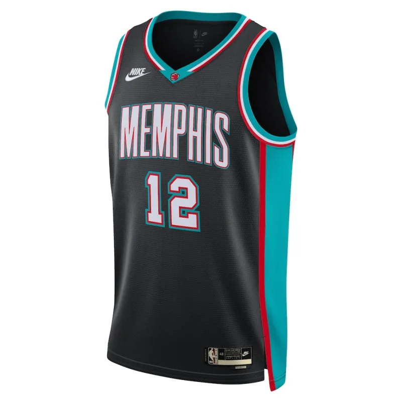 Maglia Swingman dei Memphis Grizzlies Ja Morant - Edizione Classica - Nera