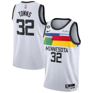 Karl-Anthony Towns, Minnesota Timberwolves, 2022/23 City Edition, White