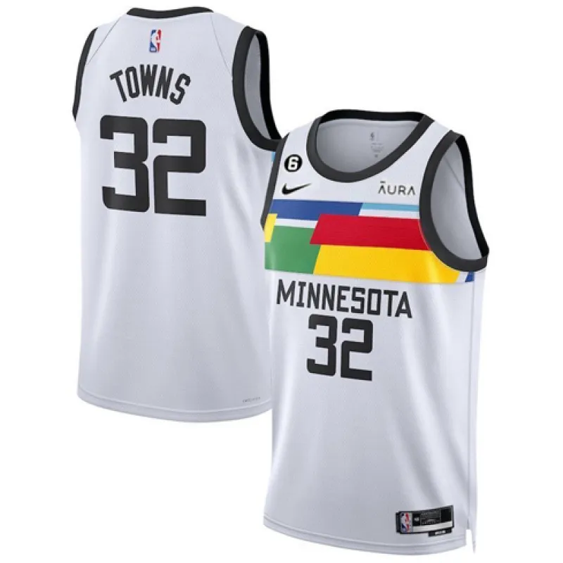 Karl-Anthony Towns, Minnesota Timberwolves, edizione Città 2022/23, Bianco