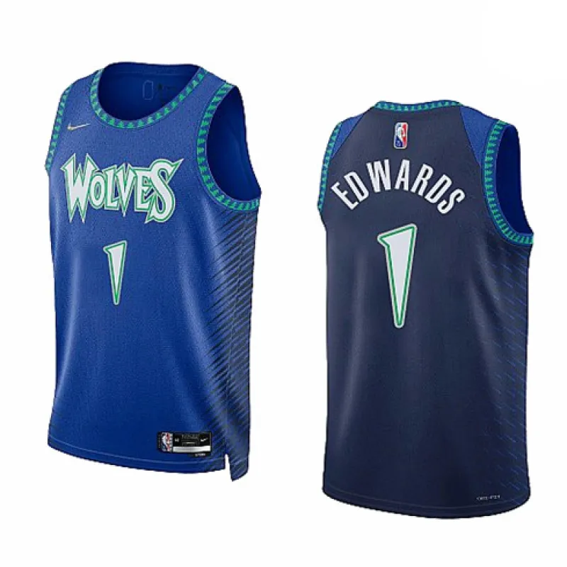 Anthony Edwards, Minnesota Timberwolves, 2021/22 - edizione città, Blu