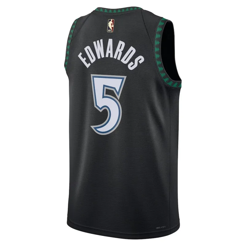 Minnesota Timberwolves Anthony Edwards Swingman Jersey - Classic Edition - Black