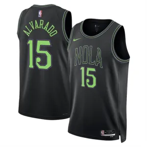 Jose Alvarado. New Orleans Pelicans. City-Edition 2023/24. Schwarz