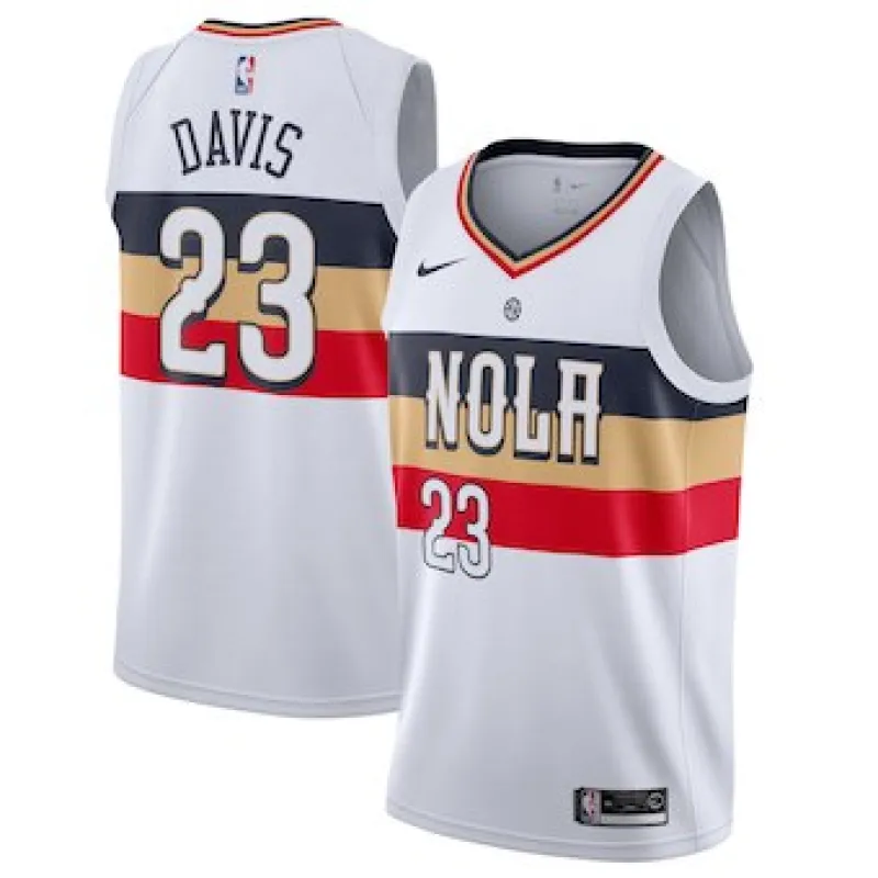 Anthony Davis. New Orleans Pelicans. Edizione vinta 2018/19. Bianco