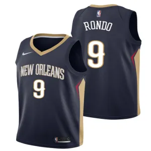 Rajon Rondo. New Orleans Pelicans. Azul oscuro