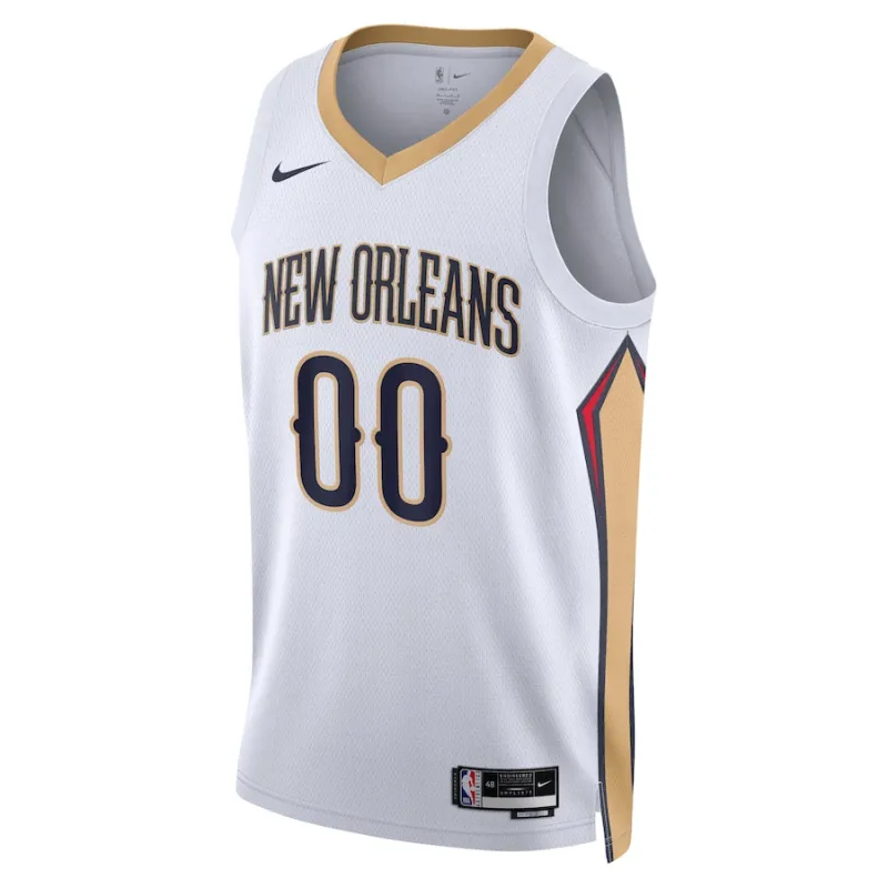 New Orleans Pelicans, Maglia personalizzata, Edizione Associativa, Bianco