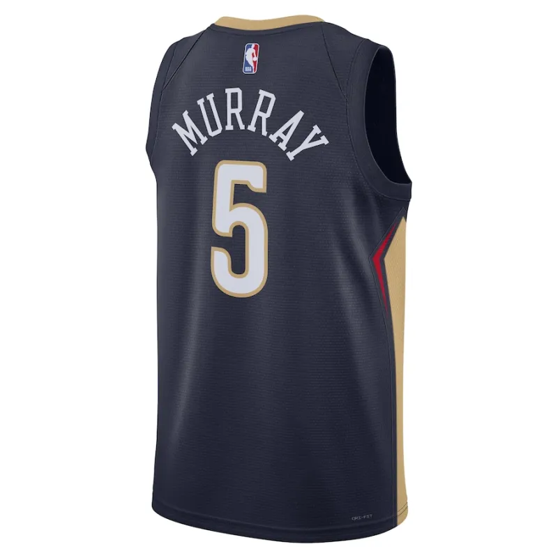 Dejounte Murray, New Orleans Pelicans, 2024, Navy Blue