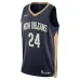 Jordan Hawkins, New Orleans Pelicans, Édition Icone, Bleu marine