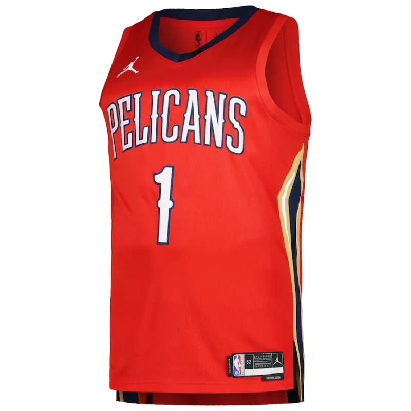 Zion Williamson, New Orleans Pelicans, Statement Edition, Red