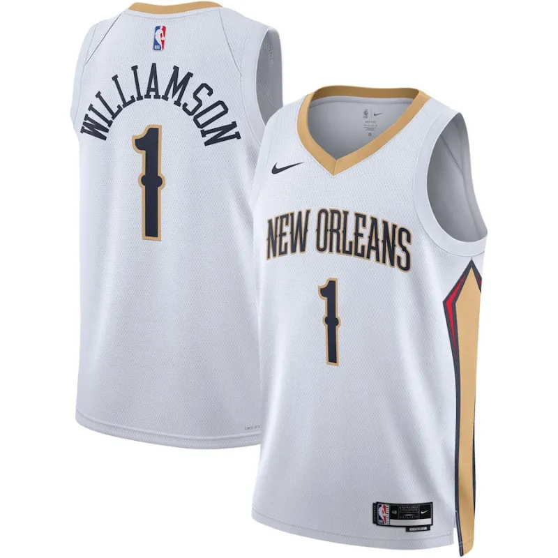 Zion Williamson, New Orleans Pelicans, Edizione Associazione, Bianco