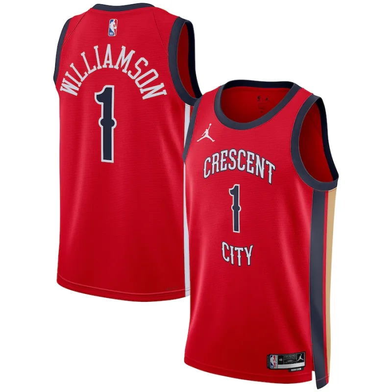Zion Williamson, New Orleans Pelicans, Statement Edition, Red