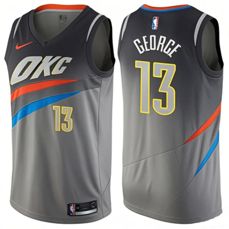 Paul George, Oklahoma City Thunder, City Edition, Grau
