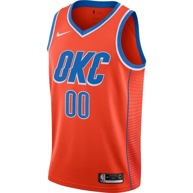 Maillot personnalisé de l'Oklahoma City Thunder, Édition statement, Orange