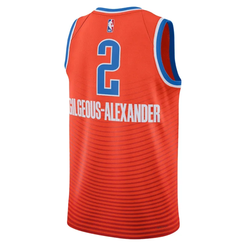 Shai Gilgeous-Alexander Oklahoma City Thunder, Édition déclaration, Orange
