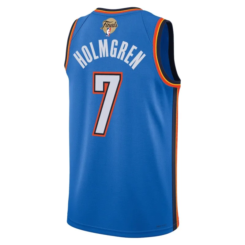 Oklahoma City Thunder Chet Holmgren 2025 NBA Finals Swingman Jersey - Icon Edition - Blue