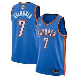 Maglia Swingman delle Finali NBA 2025 di Oklahoma City Thunder Chet Holmgren - Edizione Icona - Blu