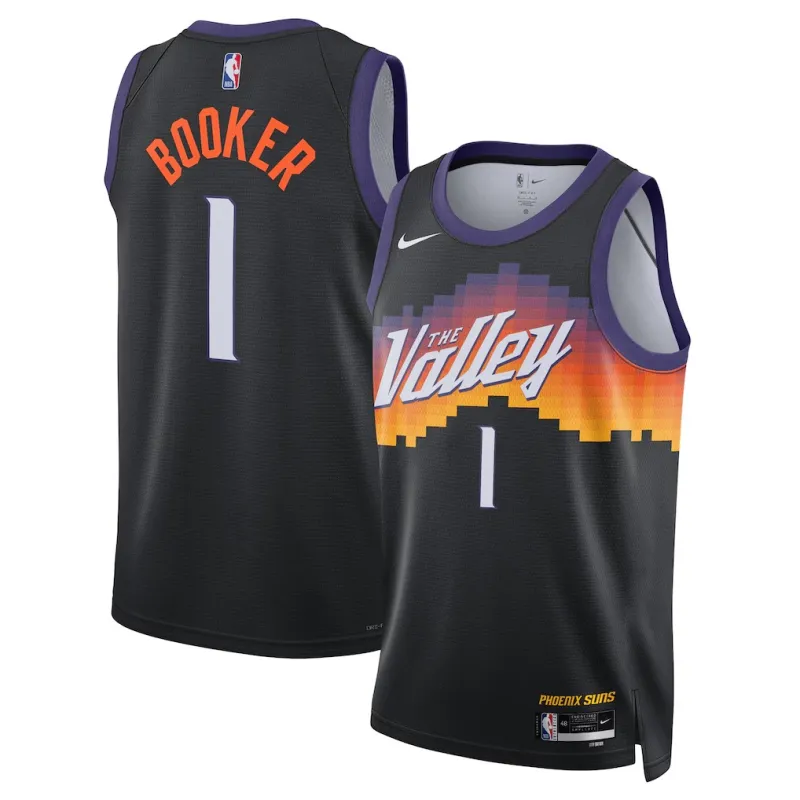 Phoenix Suns Devin Booker 2025/26 Swingman Jersey - City Edition - Black