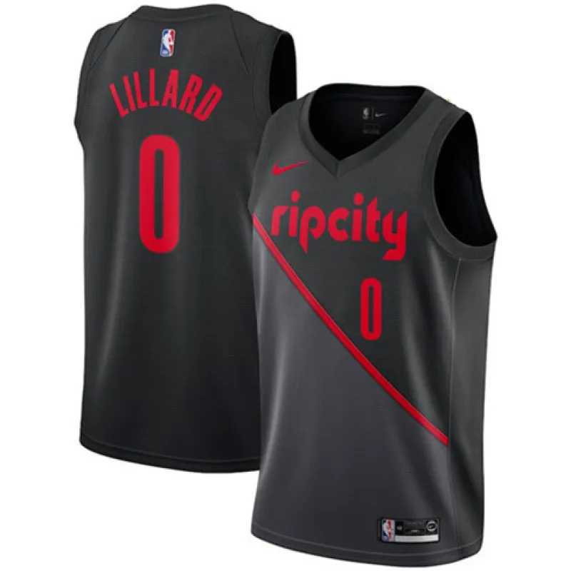 Damian Lillard, Portland Trail Blazers, 2018/19 City Edition, Black