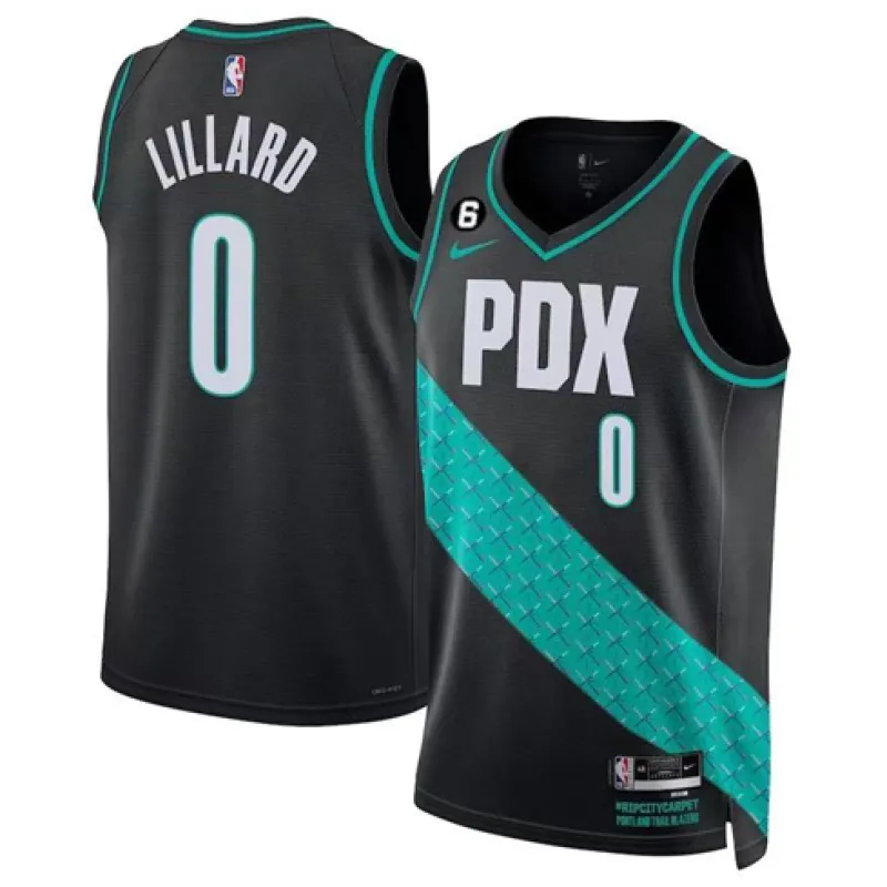 Damian Lillard, Portland Trail Blazers, 2022/23 - Edizione Città, Nero