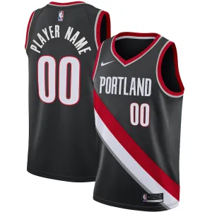 Portland Trail Blazers Custom Jersey, Icon Edition, Black