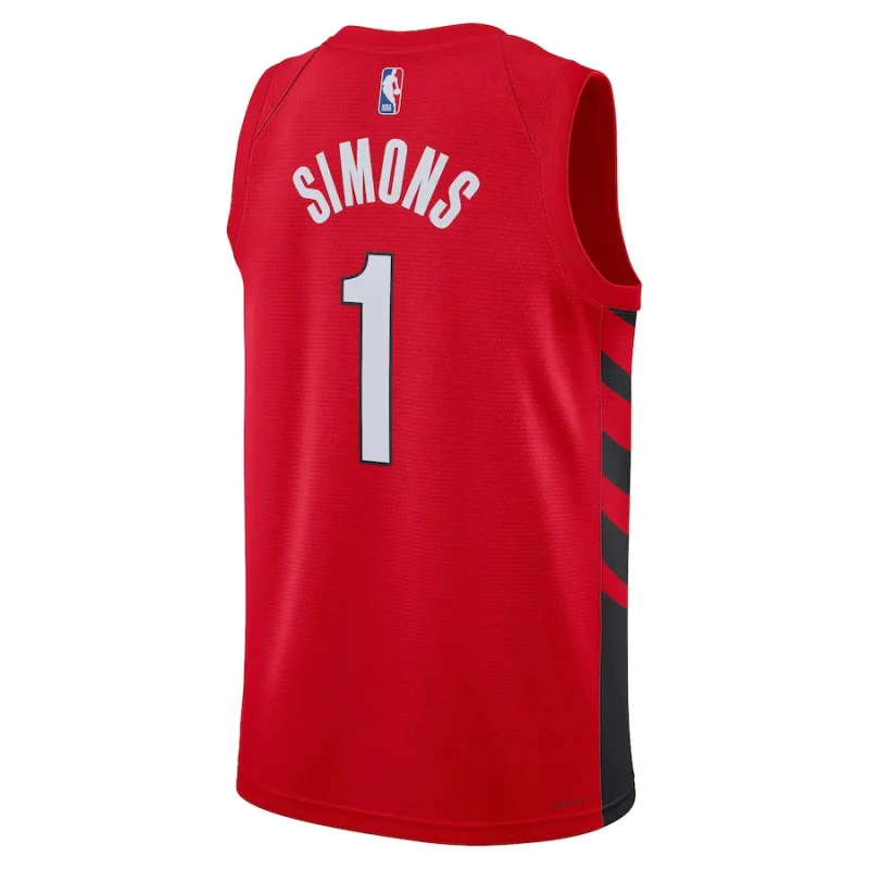 Anfernee Simons, Portland Trail Blazers, Statement Edition, Red