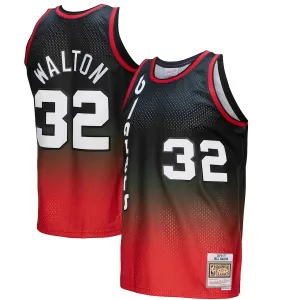 Bill Walton, Portland Trail Blazers, Classico 1976/77, Rosso/Nero