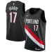 Maglia Swingman dei Portland Trail Blazers Shaedon Sharpe - Edizione Icona - Nera