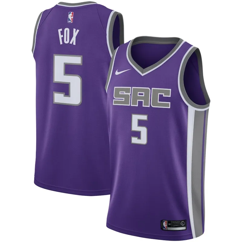 De'Aaron Fox, Sacramento Kings Edizione Icon 2018/19 Viola