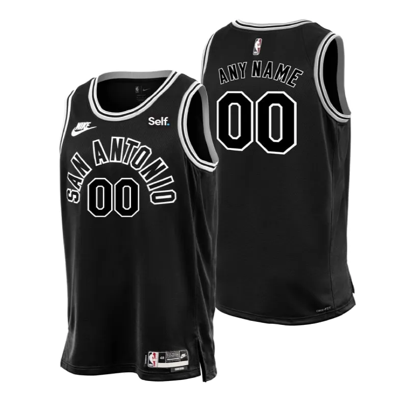 San Antonio Spurs. Edizione classica 2022/23. Nero
