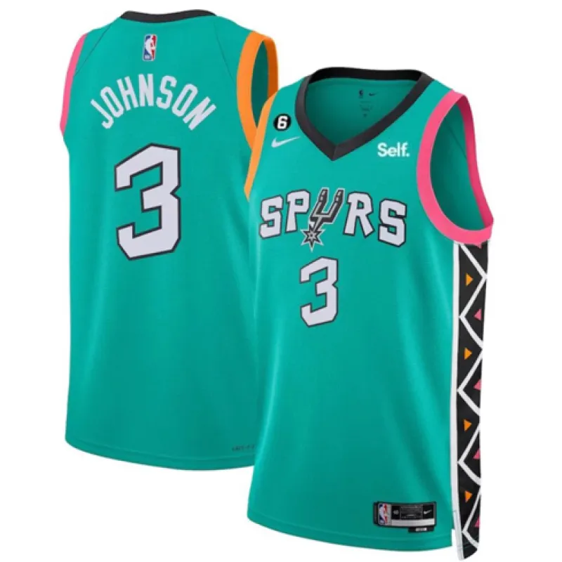 Keldon Johnson, San Antonio Spurs, edizione città 2022/23, verde