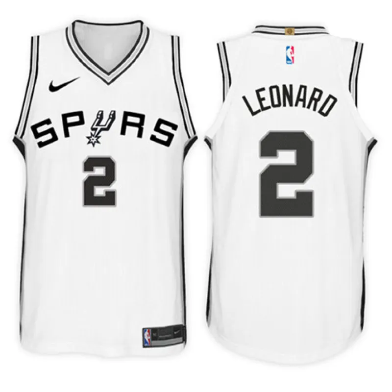 Kawhi Leonard. San Antonio Spurs. Edizione associativa. Bianco