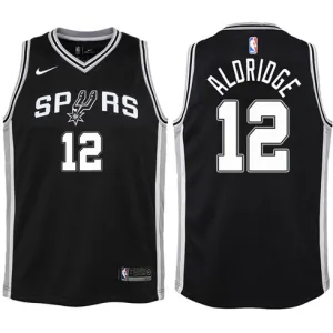 LaMarcus Aldridge. San Antonio Spurs. Icóno. Negro