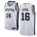 Pau Gasol. San Antonio Spurs. edizione associativa. Bianco
