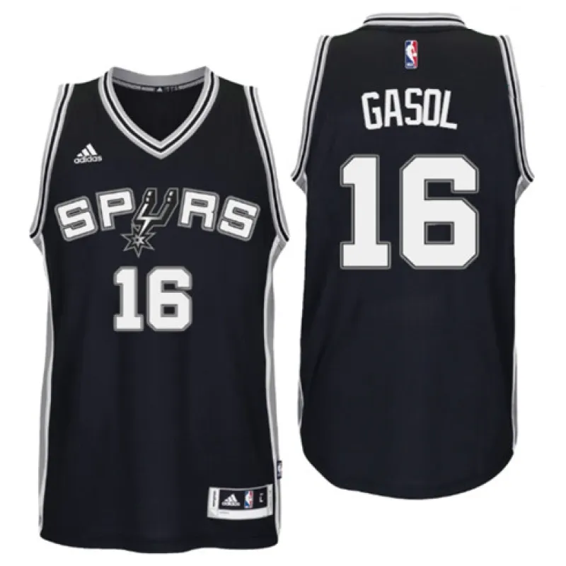 Pau Gasol. San Antonio Spurs. Nero