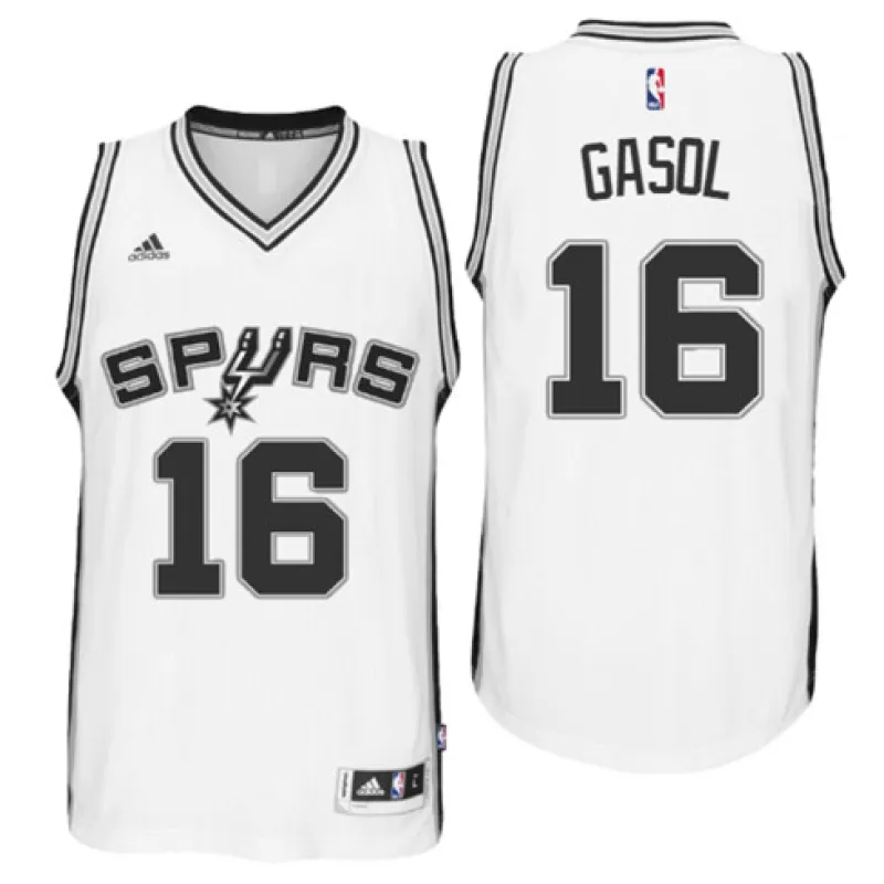 Pau Gasol. San Antonio Spurs. White